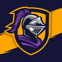 Fototapeta premium Knight warrior mascot logo