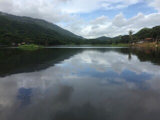 Fototapeta premium lake and mountains