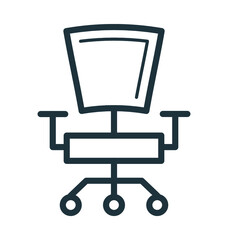 Swivel Chair Vector Icon