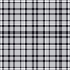 Plaid seamless pattern. Vector background of textile ornament. Flat fabric design.
