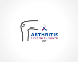 Vector Illustration of Arthritis Awareness Month observed each year in May.