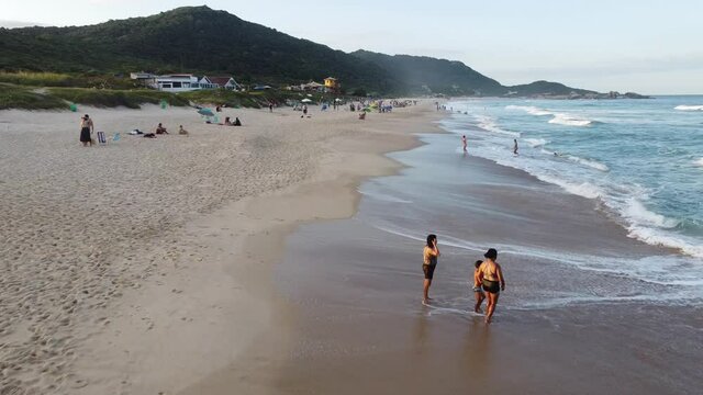 Beach Island Surf Paradise Tropical Water Sea Sand Green Blue Rocks Mole Florianopolis Santa Catarina Brazil Outdoor Tourism Travel 