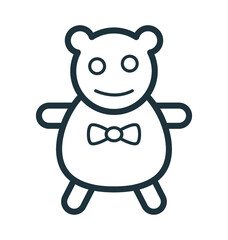 Bear Toy Vector Icon