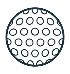 Golf Ball Vector Icon