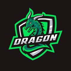 Dragon mascot logo