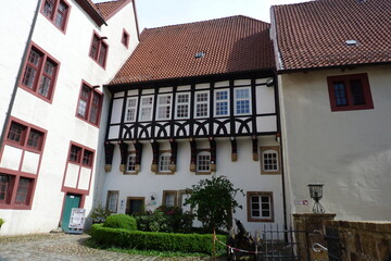 Fototapeta na wymiar Fachwerkhaus Schloss Bad Iburg