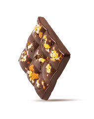 Chocolate  isolated on white background with clipping path