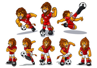 set of lions for soccer champions team - 431546421