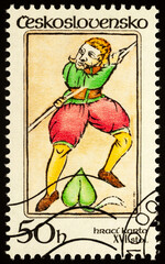 Playing card from 16th century