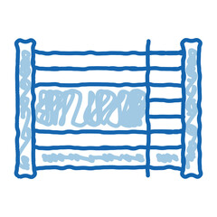 Bunk Bed doodle icon hand drawn illustration