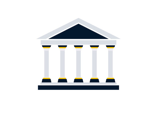 Five pillars with roof template diagram. Clipart image Stock ...