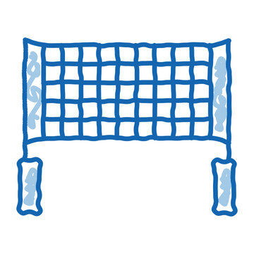 Volleyball Net doodle icon hand drawn illustration