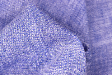 close-up blue fabric texture background