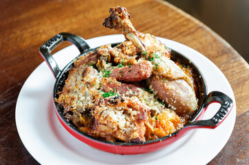 フレンチレストランの料理　仔羊ロースト　グリエ