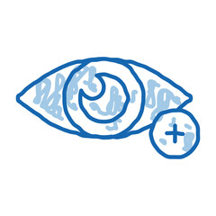 Farsightedness And Hyperopia doodle icon hand drawn illustration