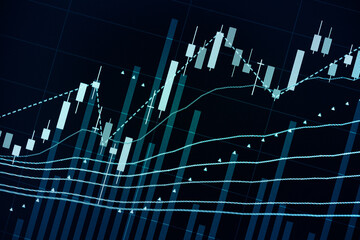 Financial accounting of profit summary graphs analysis. The business plan at the meeting and analyze financial numbers to view the performance of the company in stock market exchange.