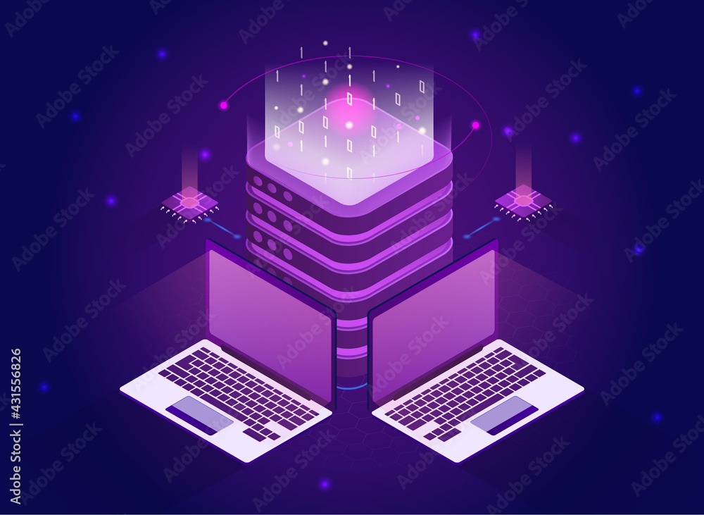 Poster isometric quantum computing or supercomputing.