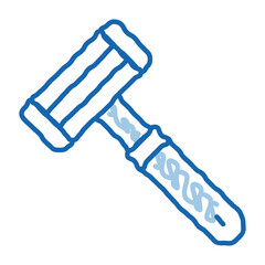 Shaving Razor doodle icon hand drawn illustration