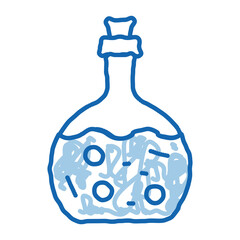 Poison Flask doodle icon hand drawn illustration