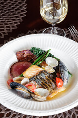 レストランの料理　