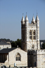 Fototapeta na wymiar Saint George's Cathedral in Jerusalem Israel 