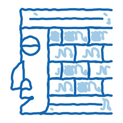 Architectural Element doodle icon hand drawn illustration