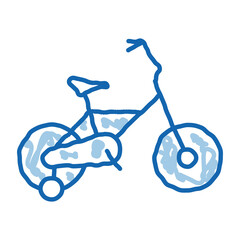 Sport Bike doodle icon hand drawn illustration