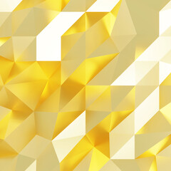 Gold polygon background 3d rendering, 3d illustration. Abstract triangle background. Gold background. Abstract Gold polygon wallpaper. Abstract gold Backdrop. Polygon golden backdrop.