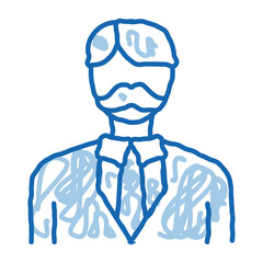 Parent in Costume doodle icon hand drawn illustration