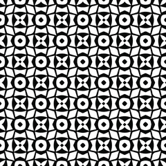 Geometric vector pattern with  Black and white colors. Seamless abstract ornament for wallpapers and backgrounds.