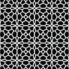 Geometric vector pattern with Black and white colors. Seamless abstract ornament for wallpapers and backgrounds.