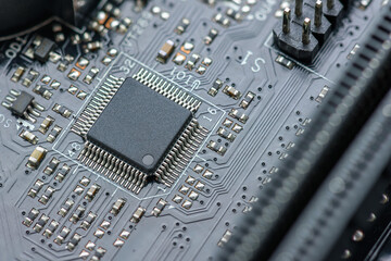 CPU Central processing Unit or GPU with blank surface for writing text. CPU perform arithmatic,...