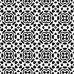  Geometric vector pattern with Black and white colors. Seamless abstract ornament for wallpapers and backgrounds.