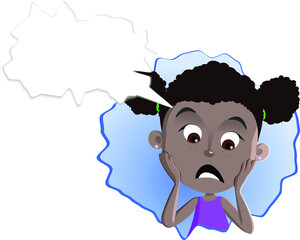 Girl facial expression avatar