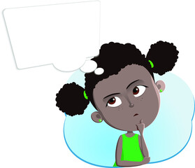Girl facial expression avatar
