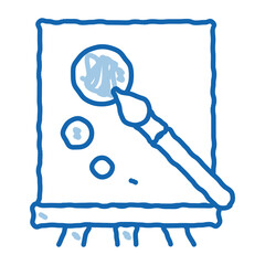 Drawing for Meditation doodle icon hand drawn illustration