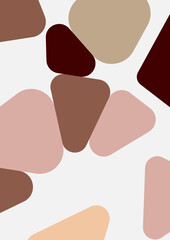 Colorful geometric background design. Trendy abstract composition with rounded triangles. Futuristic background. Vector illustration for wallpaper, banner, card, landing.