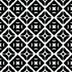 Geometric vector pattern with Black and white colors. Seamless abstract ornament for wallpapers and backgrounds.