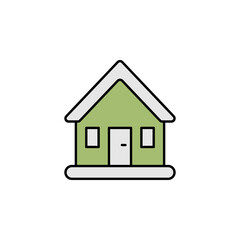 house building icon. Set of buildings illustration icons. Signs, symbols can be used for web, logo, mobile app, UI, UX