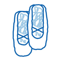 Replaceable Ballet Shoes Icon Vector Illustration