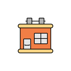 building, gym icon. Set of buildings illustration icons. Signs, symbols can be used for web, logo, mobile app, UI, UX