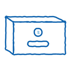 pack of butter doodle icon hand drawn illustration