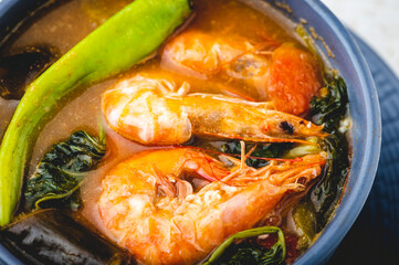 Sinigang na Hipon sa Sampalok (Stewed Shrimp in Tamarind Soup) is a well-loved Filipino dish best...