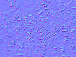 Decorative background in normal map