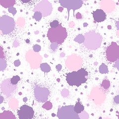 Abstract seamless pattern. Pastel colors. Watercolor background. Brush stroke texture. Geo ink pattern. Abstract geometric shape. Splash paint watercolour. Art grunge for design color prints. Vector