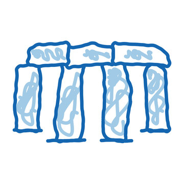 recommend clip art: stonehenge doodle icon hand drawn illustration