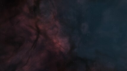 nebula gas cloud in deep outer space, colorful space background with stars