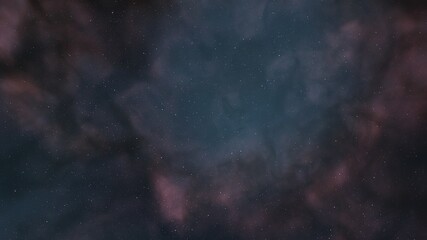 nebula gas cloud in deep outer space, colorful space background with stars