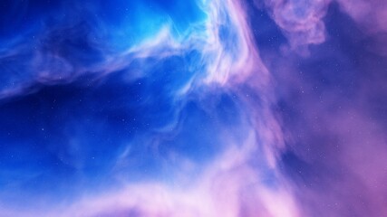 Fototapeta na wymiar nebula gas cloud in deep outer space, colorful space background with stars
