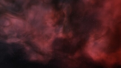 nebula gas cloud in deep outer space, colorful space background with stars